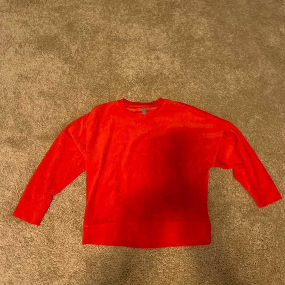 Red velvet long sleeve Sweatshirt